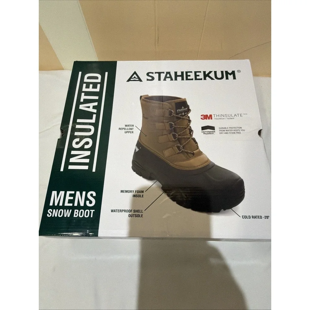 Staheekum Men's Snow Boot 3m Thinsulate Size 11 NEW